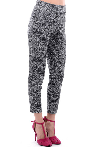 Printed Cropped Trousers