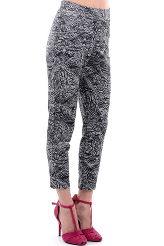 Printed Cropped Trousers
