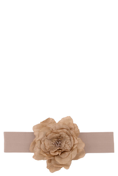 Flower Pearl Waist Belt-Red-Length - 76cm