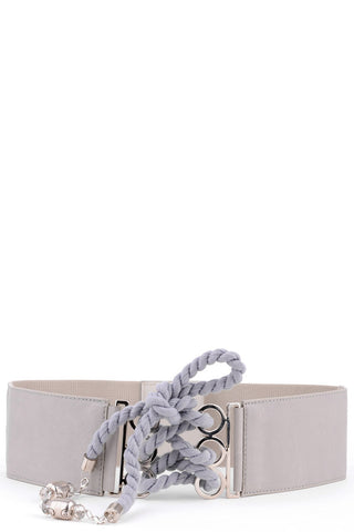Grey Oversized Belt -Grey-Length - 72cm