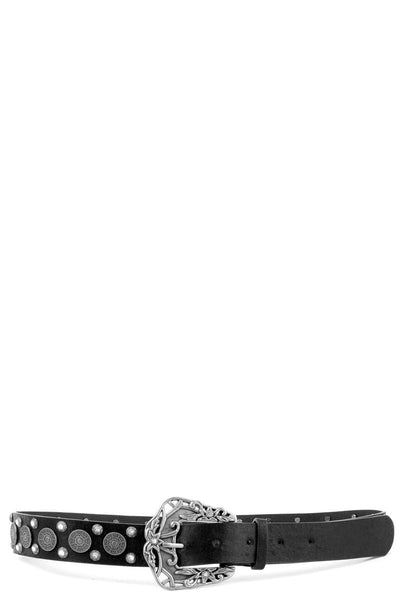 Bohemian Embellished Belt -Black-Length - 85cm