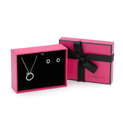GEORGINI CIRCLES GIFT SET NECKLACE AND EARRINGS
