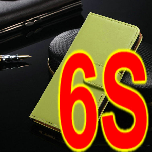 Genuine Leather Wallet Stand Design Case leather case for iphone 6 Phone Bag Cover Luxury with Card Holder Drop Ship