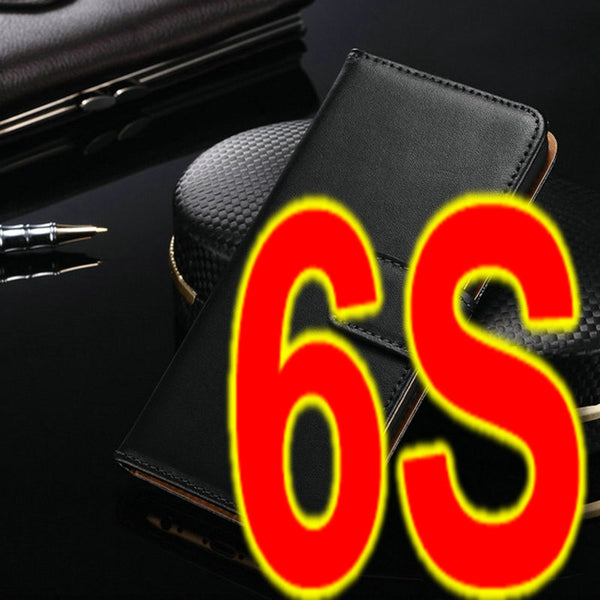 Genuine Leather Wallet Stand Design Case leather case for iphone 6 Phone Bag Cover Luxury with Card Holder Drop Ship