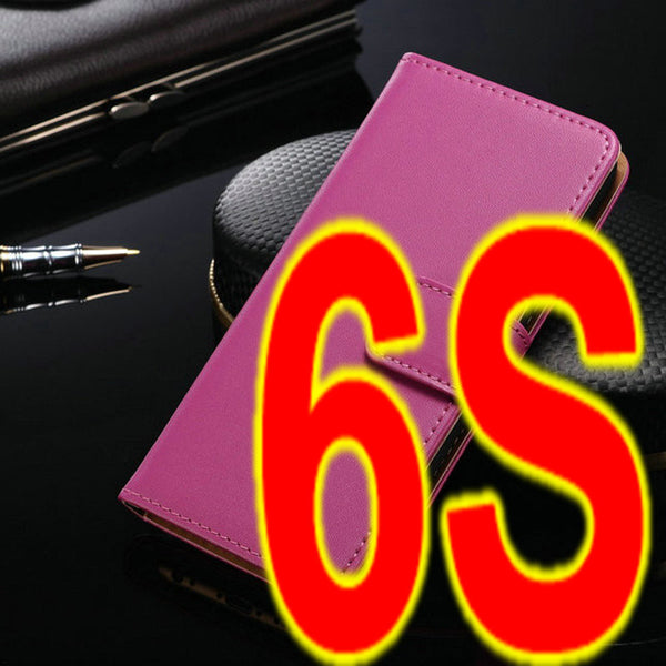 Genuine Leather Wallet Stand Design Case leather case for iphone 6 Phone Bag Cover Luxury with Card Holder Drop Ship