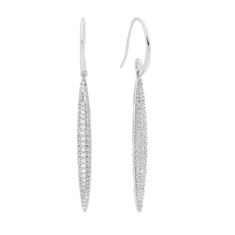 LIBERTY SPEAR DROP EARRINGS SILVER
