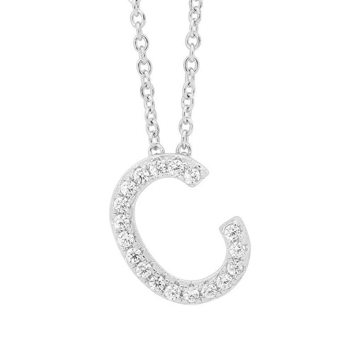 PETITE INTIAL C SILVER