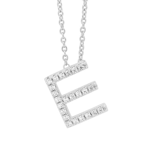 PETITE INTIAL E SILVER