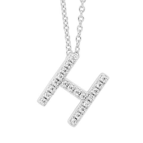 PETITE INTIAL H SILVER