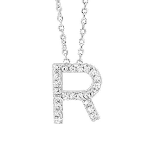 PETITE INTIAL R SILVER