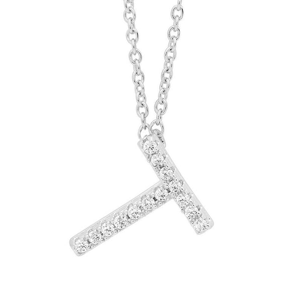 PETITE INTIAL T SILVER