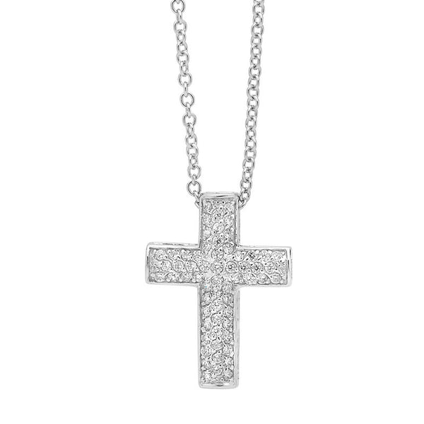 GEORGINI PAVE SET CROSS PENDANT