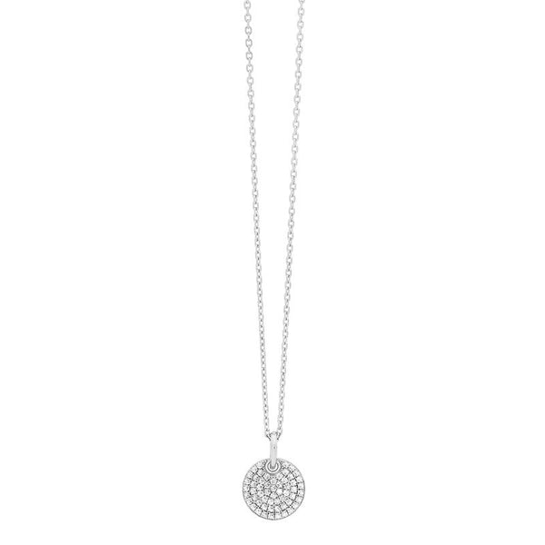 GEORGINI PAVE DISC PENDANT