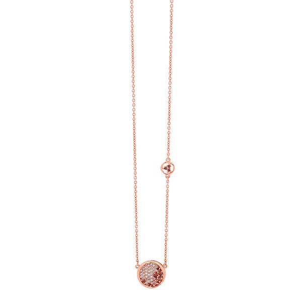 GEORGINI COFFEE CZ ROSE GOLD NECKLACE