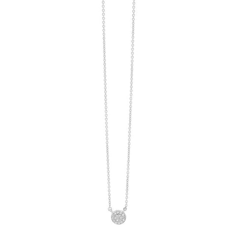 GEORGINI PETITE CZ DISC NECKLACE