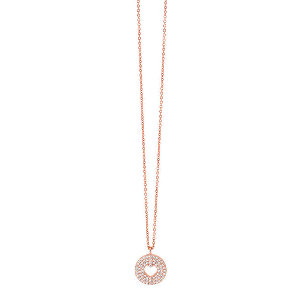 GEORGINI SWEETHEART ROSE GOLD PENDANT