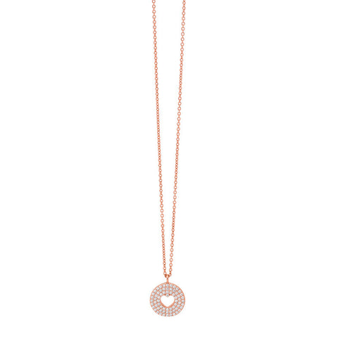GEORGINI SWEETHEART ROSE GOLD PENDANT
