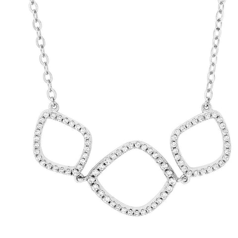 MADISON HOLLOW NECKLACE SILVER