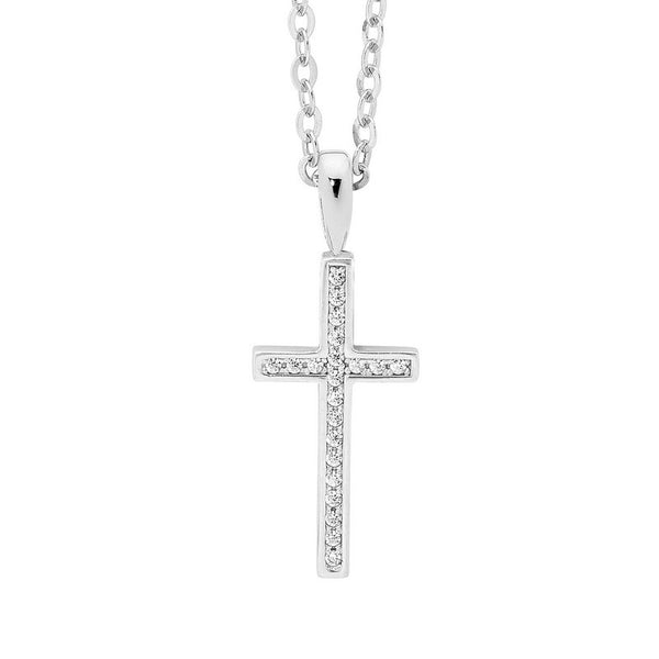 TALL CROSS PENDANT SILVER
