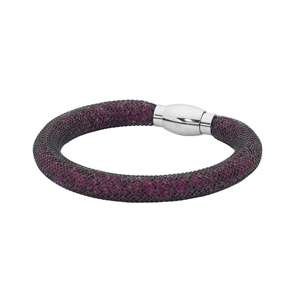 MESH 18.5cm BRACELET FUSHIA