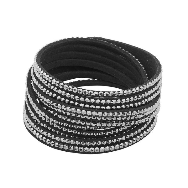 MULTI STRAND 40cm B/L BLK/GRY