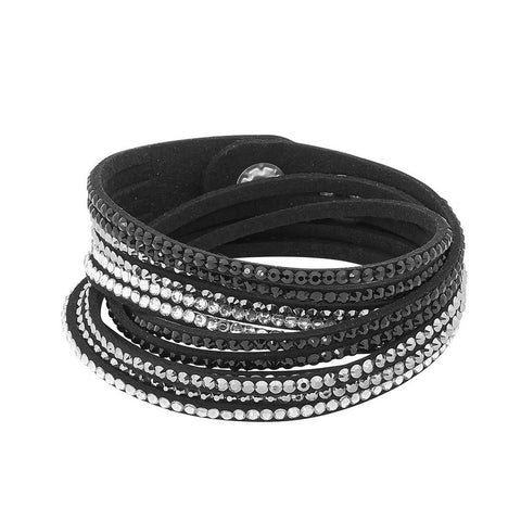 MULTI STRAND 40cm B/L BLK/WHT