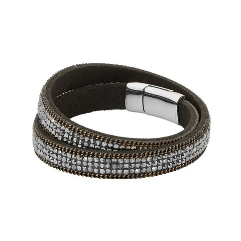 DBL WRAP B/LET 38.5cm GREY/BLK