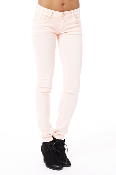 Coral Stretchy Skinny Jeans-Coral-UK 10 - EU 38