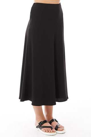 Long Elegant Swing Skirt-Burgundy-UK 16 - EU 44