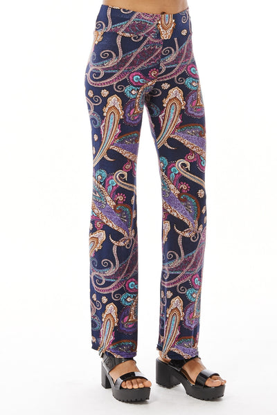  Multi Print Palazzo Trousers-Multi-Large - UK (10-12)