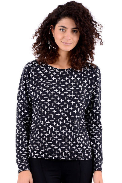 Multiple Cross Print Top