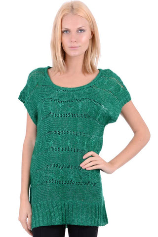 Lightweight Knit Short Sleeve Top