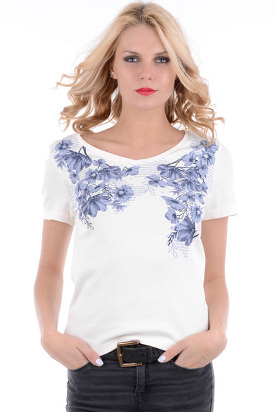 Diamante Floral T.Shirt