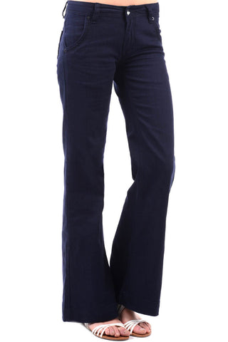 Navy Blue Flared Jeans