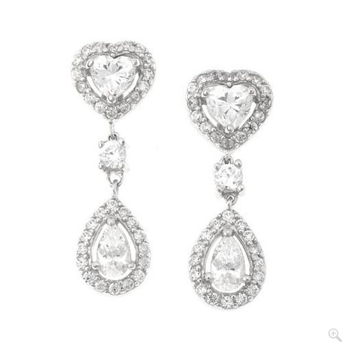 GEORGINI SWEETHEART BRIDAL EARRINGS
