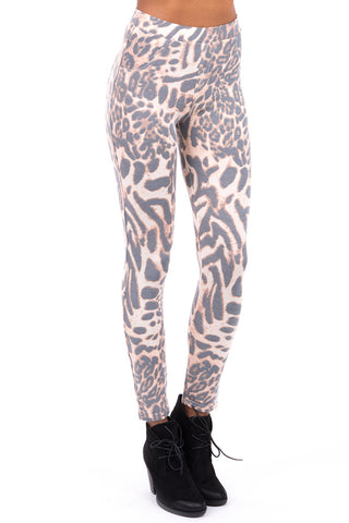 Leopard Print Leggings-Leopard Print-L/XL - UK (12-14)