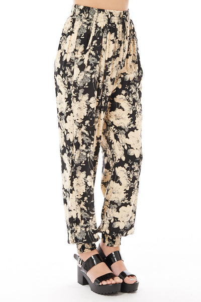 Black Harem Trousers-Black-One Size - UK (8-14)