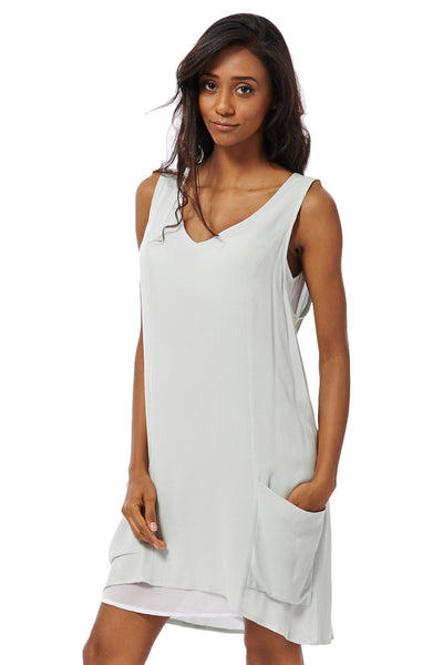 Chiffon Swing Dress-Mint-XSmall - UK (6-8)